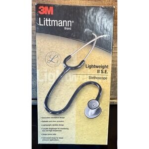 Brand New - 3M 2450 Littmann Lightweight II S.E. Stethoscope, 28" Black Tube